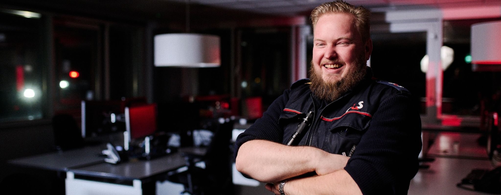 Medewerker van G4S op de werkvloer