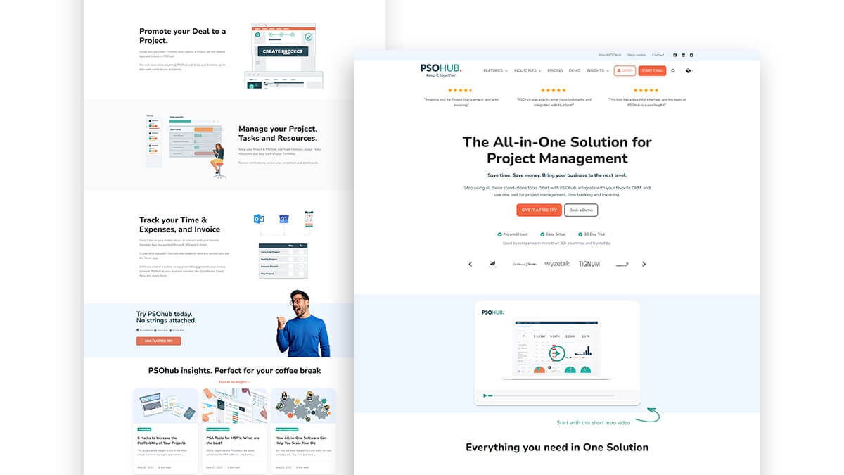PSOHUB_SaaS_website_mockup